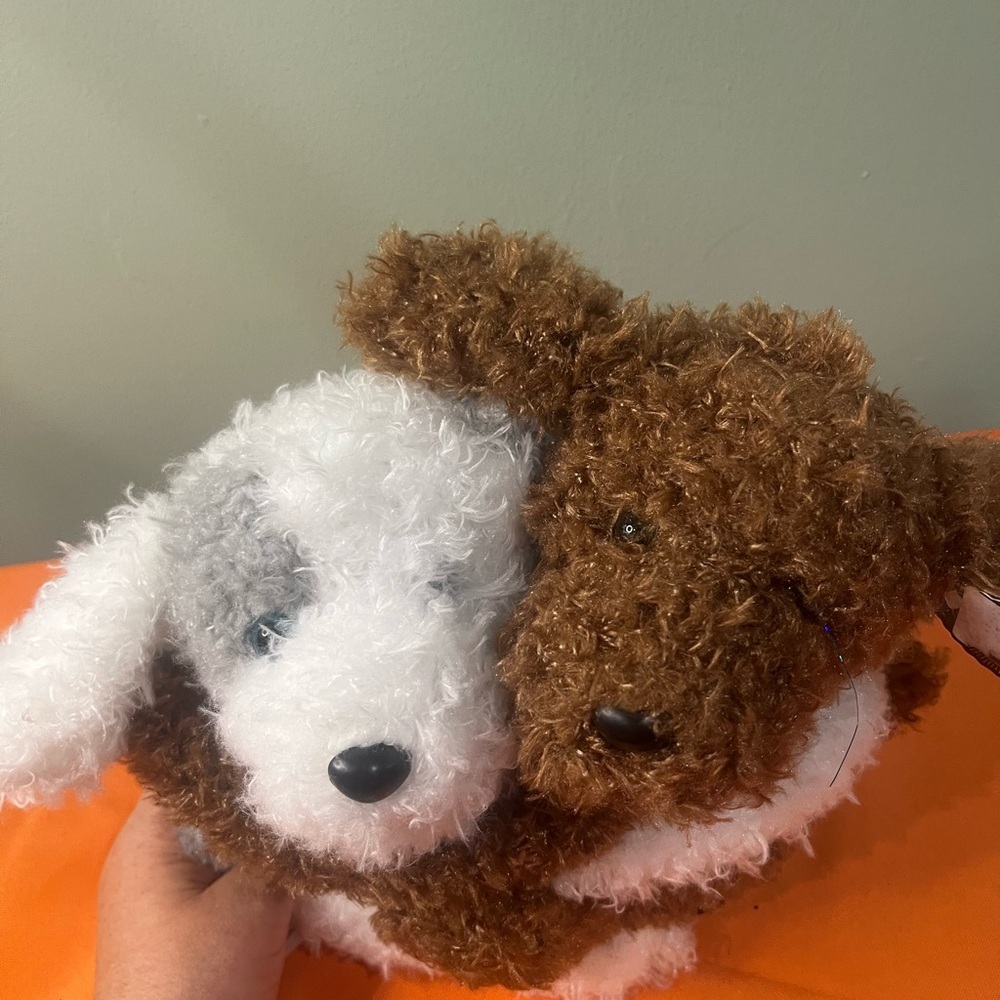 FAO Schwarz Brown and White Stuffed Animals - Picture 3 of 10